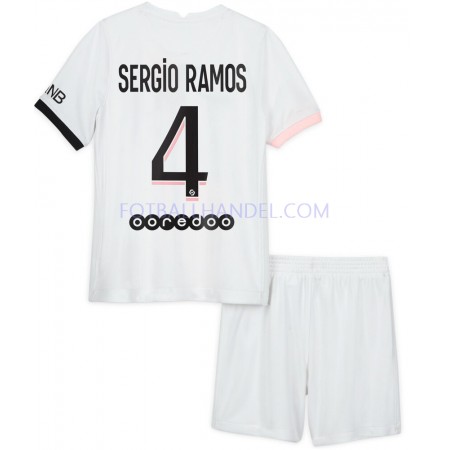 Barn Fotballdrakter Paris Saint-Germain Sergio Ramos 4 Borte 2021-22 Kortermet